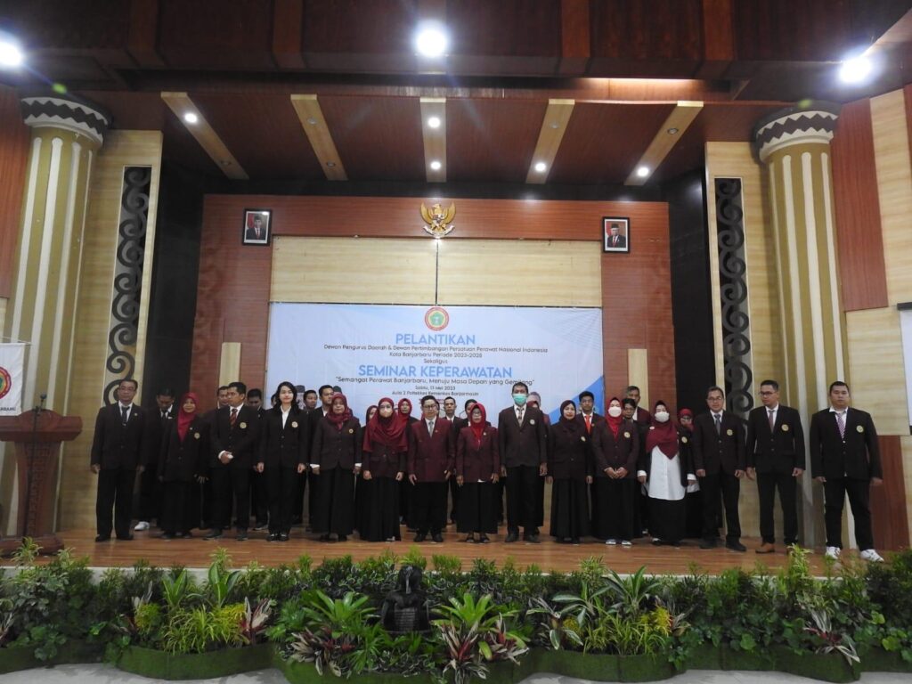 <strong>Pelantikan Dewan Pengurus Daerah (DPD) PPNI Kota Banjarbaru,</strong>BAPENA dan Seminar Keperawatan 2023